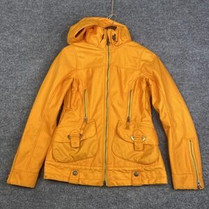 B By Burton Jacket Womens XS Yellow DRYRIDE Hooded Snowboard Winter Coat